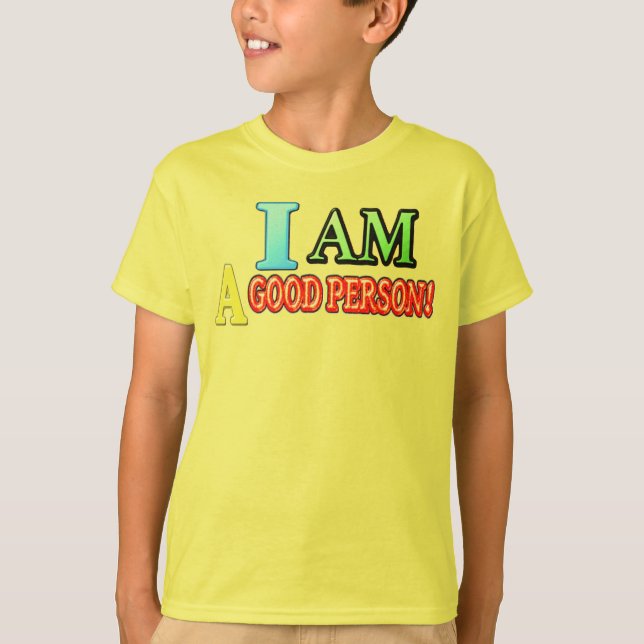 Camiseta Comprar "BOA PESSOA" Design de Expressão (Frente)