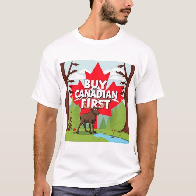Camiseta Comprar Canadense First Moose (Frente)