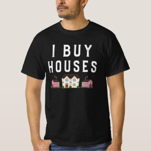 Camiseta Comprar Casas Engraçadas Investidor Imobiliário 