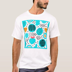 Camiseta Comprar de pintura de Padrões Frutas azuis