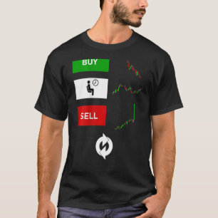 Camiseta Comprar Espera Venda Repetir Dia Negociação Stocks