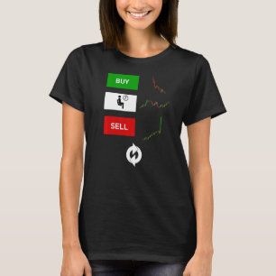 Camiseta Comprar Espera Venda Repetir Dia Negociação Stocks
