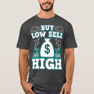 Camiseta Comprar Low Sell High Funny Trading Investor Crypt