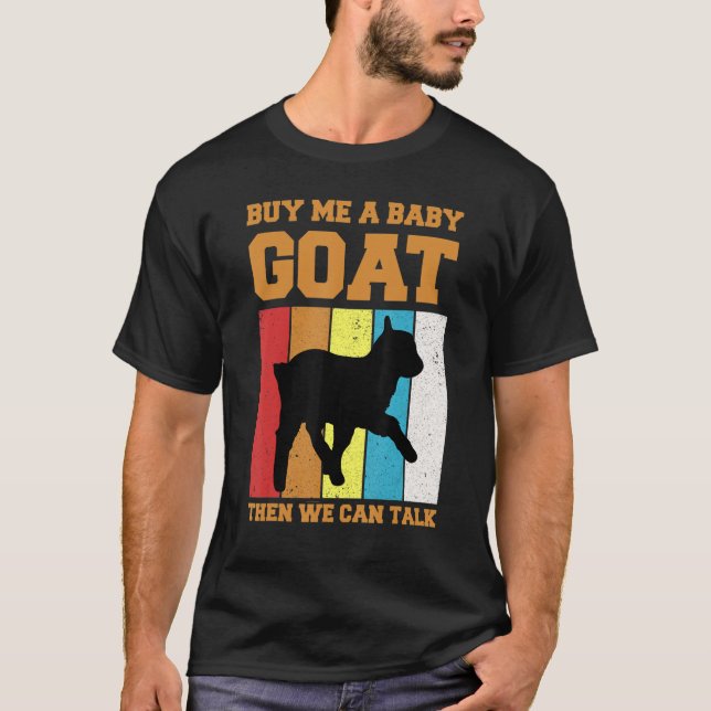 Camiseta Comprar-Me Um Cabra De Bebê E Podemos Falar - Faze (Frente)