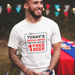 Camiseta Comprar-Me Uma Cerveja - Bebendo Engraçado