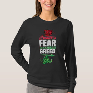 Camiseta Comprar O Medo Vender A Negociação Da Ganância