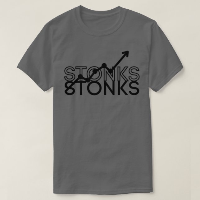 Camiseta Comprar Stonks Stock Trading Money Crypto (Frente do Design)