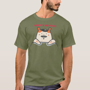 Camiseta Compras de Hamster Onde está minha Comida