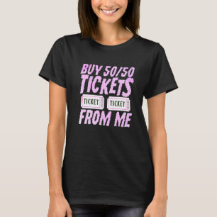 Camiseta Compre 5050 Bilhetes De Mim duplo lado 5050 rifa