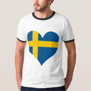 Camiseta Compre a bandeira da suecia