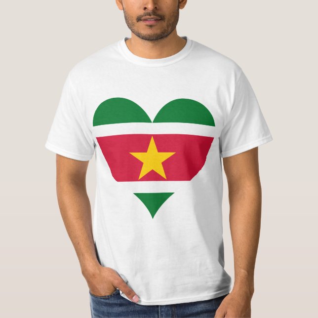 Camiseta Compre a bandeira de Suriname (Frente)