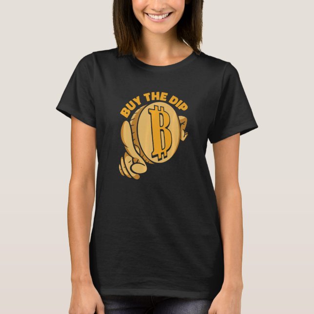 Camiseta Compre A Queda Moeda Criptográfica Blockchain Bitc (Frente)