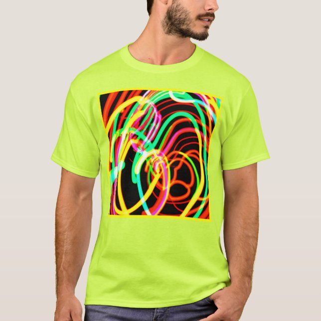 Camiseta Compre a última coleção de Padrões neon (Frente)