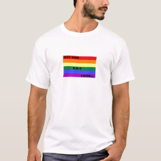 CAMISETA COMPRE AGORA O GAY MAIS TARDE