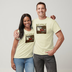 Camiseta Compre o Local, alimente um fazendeiro