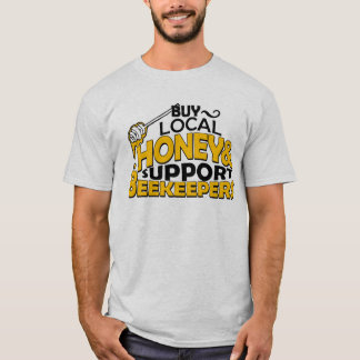 Camiseta compre o mel local & apoie apicultor