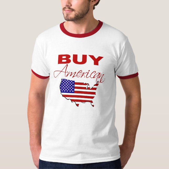 Camiseta Compre o t-shirt americano (Frente)