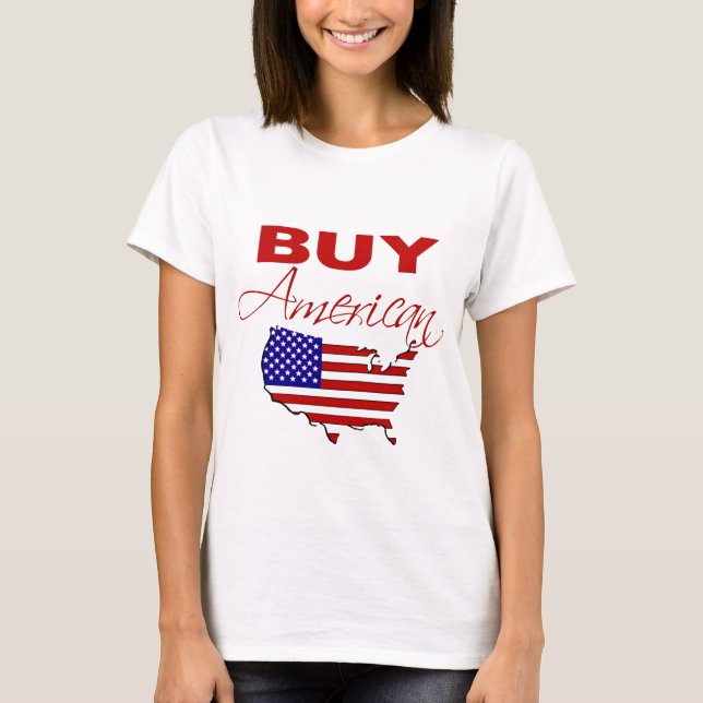 Camiseta Compre o Tshirt americano (Frente)