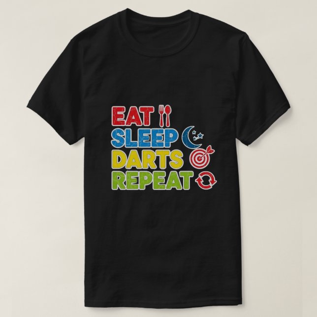 Camiseta Compre Presentes de Dardos para Homens que Amam Da (Frente do Design)