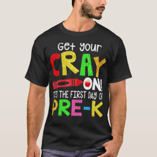 Camiseta Compre seu cretino no primeiro dia de pré-K