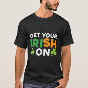 Camiseta Compre seu irlandês em quatro folhetos foleados D