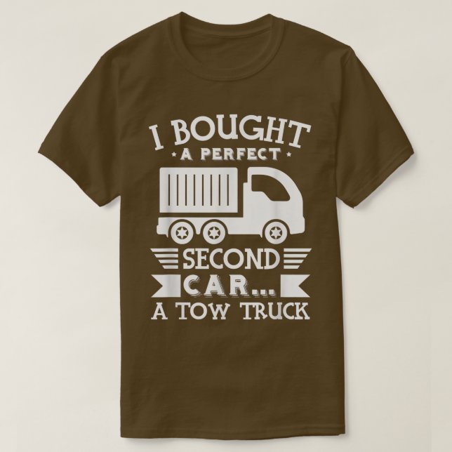 Camiseta Comprei Um Segundo Carro Perfeito - Engraçado Dra. (Frente do Design)