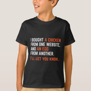 Camiseta Comprei Uma Galinha De Um Site Roupas Divertidas
