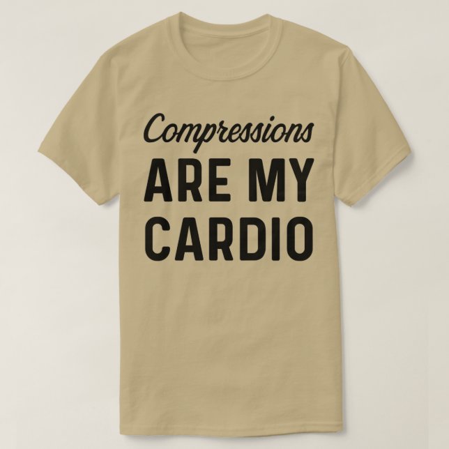Camiseta Compressões são a minha carga (Frente do Design)