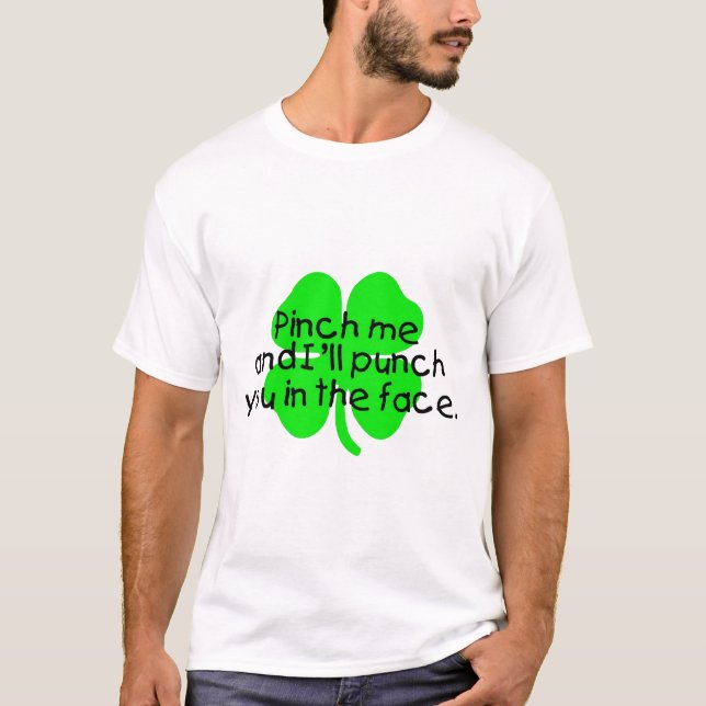 Camiseta Comprima-me e eu perfurá-lo-ei na cara (Frente)