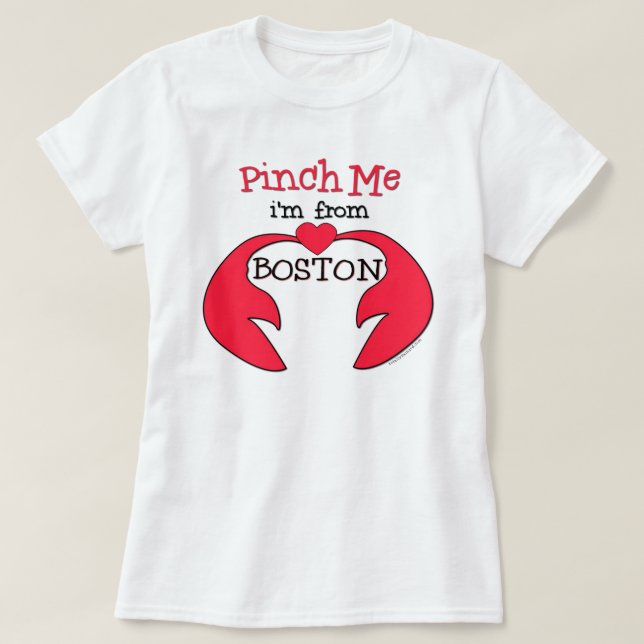 Camiseta Comprima-me que eu sou de Boston (Frente do Design)