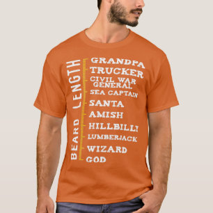 Camiseta Comprimento da barba