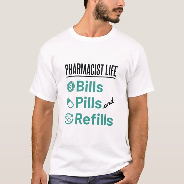 Camiseta Comprimidos e Reformas Farmacêuticos (Frente)
