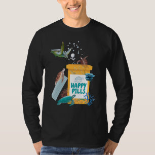Camiseta Comprimidos Felizes de Tartaruga Marinha Ocean Bio