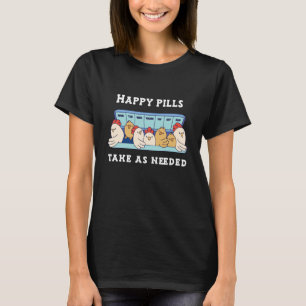 Camiseta Comprimidos Felizes tomar conforme necessidade fra