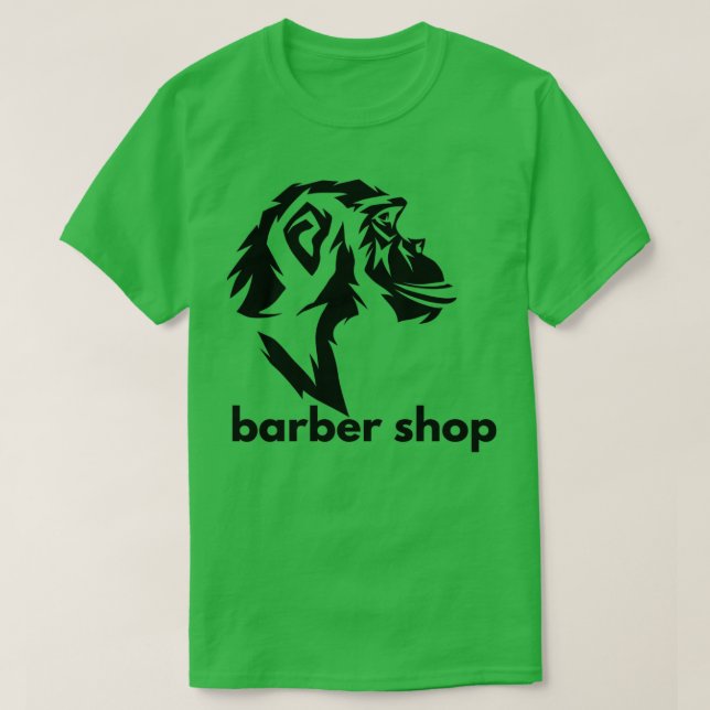 Camiseta Compro Barber Estilo Barber Barberando Macaco do H (Frente do Design)