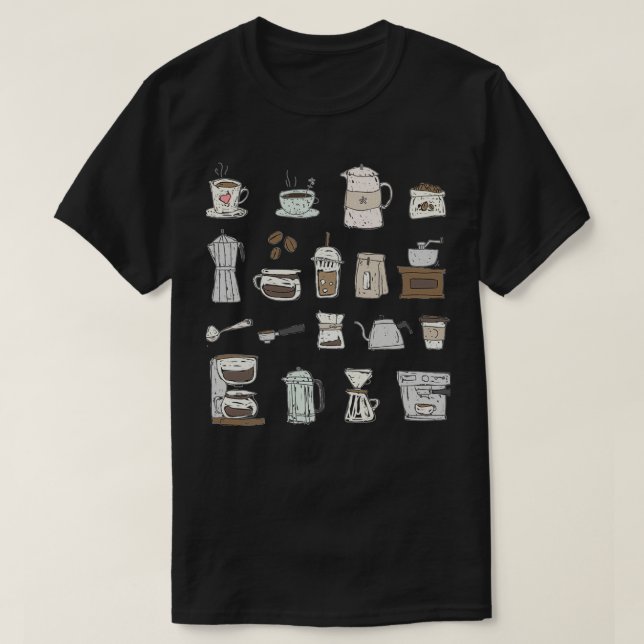 Camiseta Compro Café Bonito Art Barista 2 (Frente do Design)