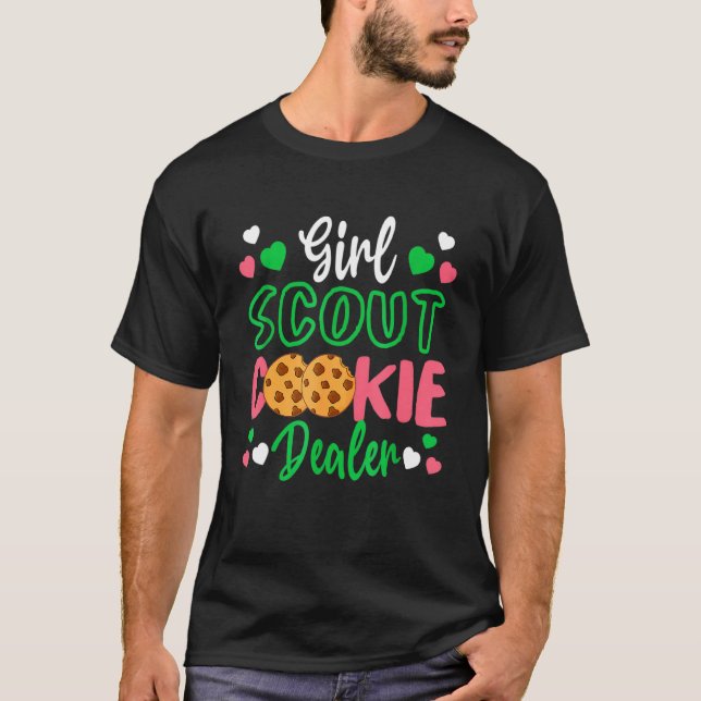 Camiseta Compro de Assar do Comerciante do Cookie Dealer Sc (Frente)