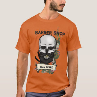 Camiseta compro de barbeiro do crânio