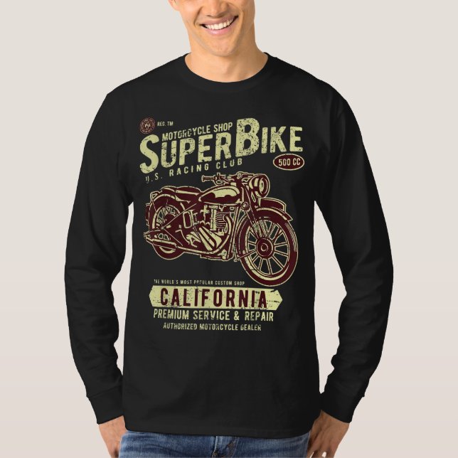 Camiseta Compro De Bike Clássico Personalizado Da Super Bic (Frente)