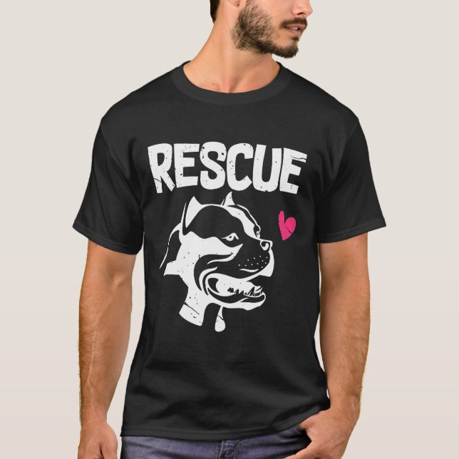 Camiseta Compro de dot de adoção do dispositivo de resgate  (Frente)