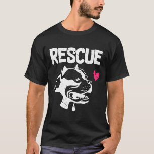 Camiseta Compro de não-adoção da barra de resgate Pitbul