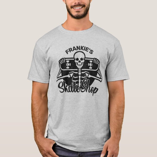 Camiseta Compro de Skate de skull Skateboard do ADD persona (Frente)