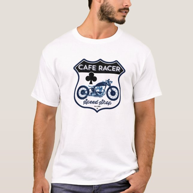 Camiseta Compro de velocidade do Café Racer (Frente)