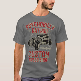 Camiseta Compro de velocidade personalizada do Rod Rat Psyc