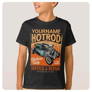 Camiseta Compro Mecânico NOME Personalizado da Garagem de H