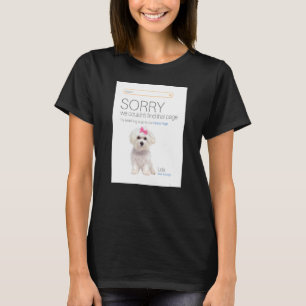 Camiseta Compro online maltês Ecommerce Seller 404 Dog Pági