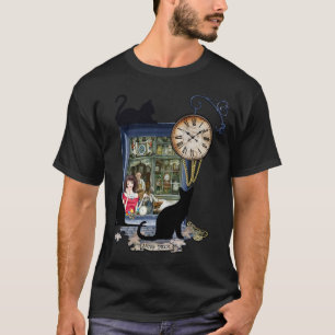 Camiseta Compro Steampunk-Clock no Velho T-Shirt Amesterdã