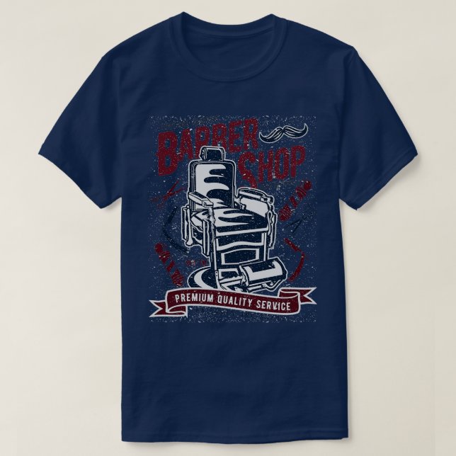 Camiseta Compro Vintage Barber 6 (Frente do Design)