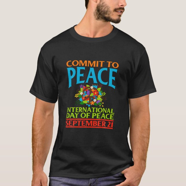 Camiseta Compromisso Com A Paz 21 De Setembro Dia Internaci (Frente)
