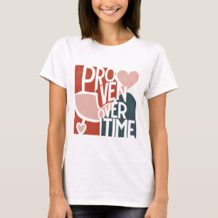 Camiseta Comprovado ao Longo do Tempo – Citação Mínima de D